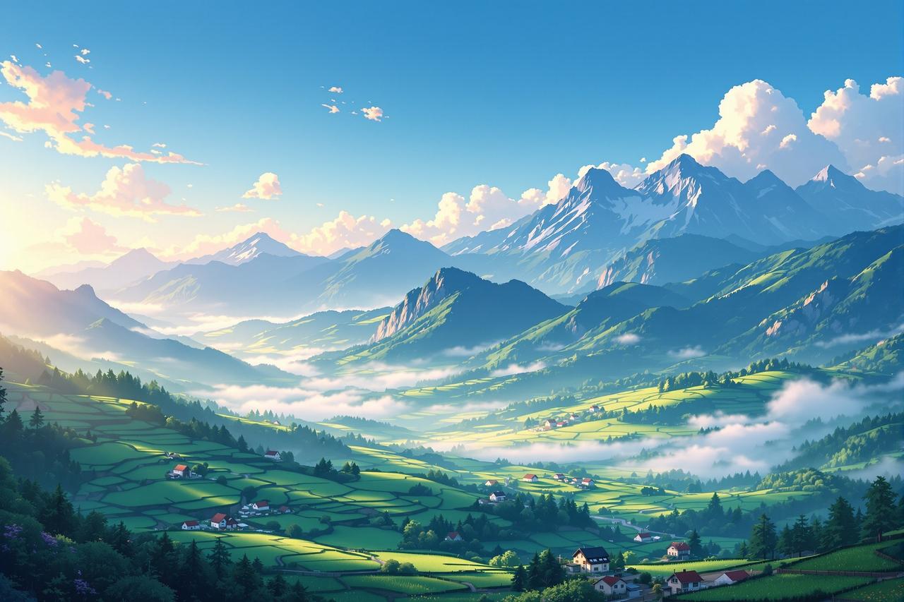 漫剧片子 - 山野疗愈系列 - 逃离城市喧嚣，在山野间寻找内心的宁静。四部以自然为背景的治愈短剧，带您感受四季变换、山间生活的美好。